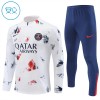 Paris Saint Germain Kind Trainings Sweatshirt Kwart-Zip 2024-25 Witte Paris Saint Germain Kind Trainings Sweatshirt Kwart-Zip 2024-25 Witte